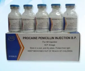 Pénicilline Procaïne injection